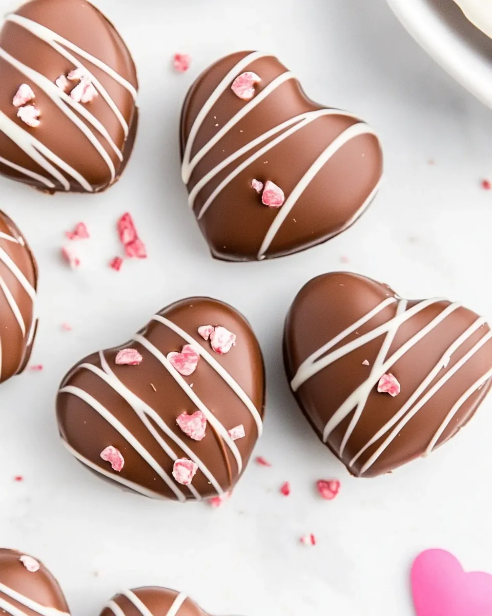 Easy Chocolate Covered Peanut Butter Hearts recipe photo