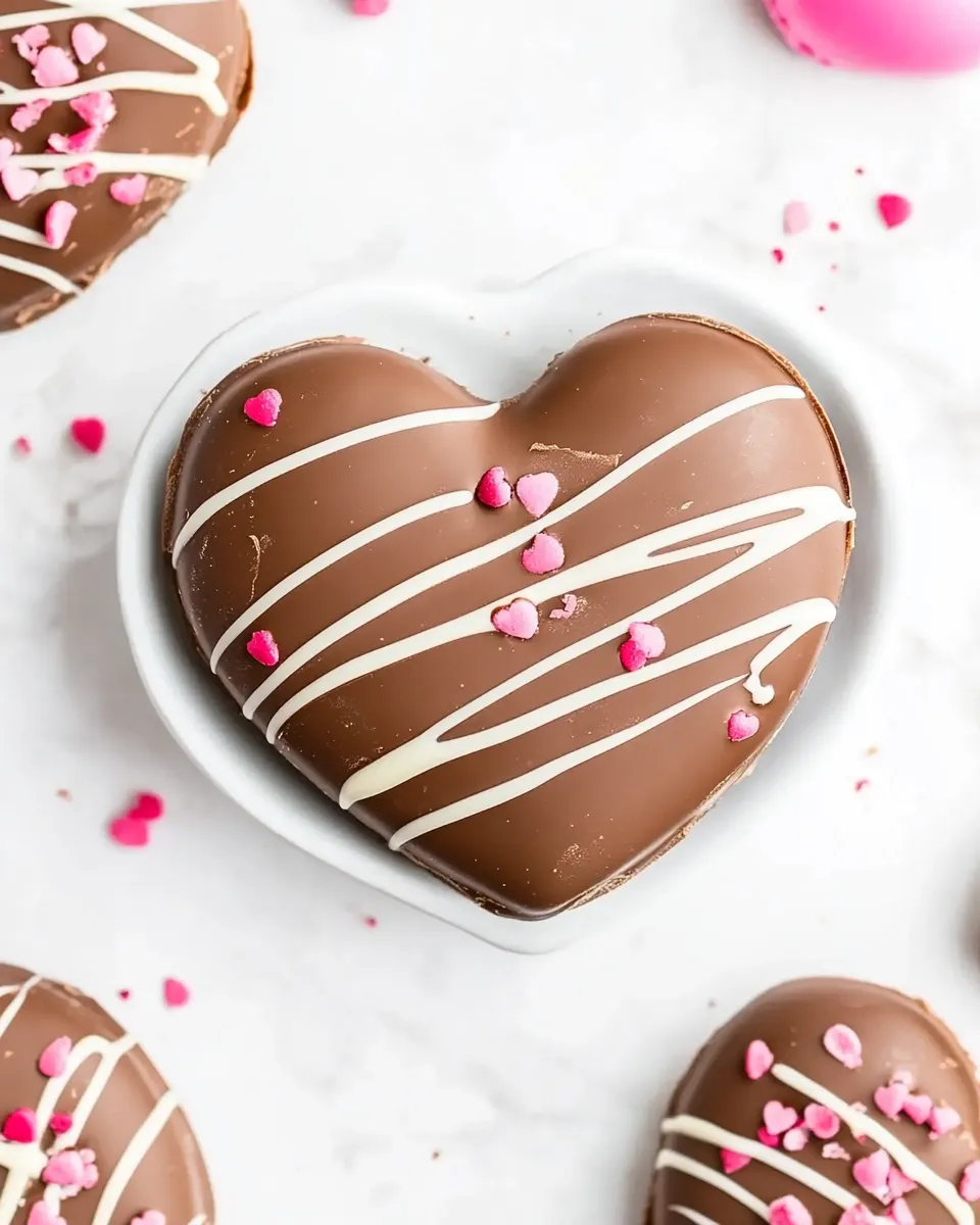 Delicious Chocolate Covered Peanut Butter Hearts shot