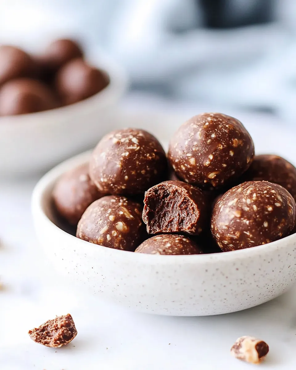 Quick Chocolate Energy Bites recipe photo