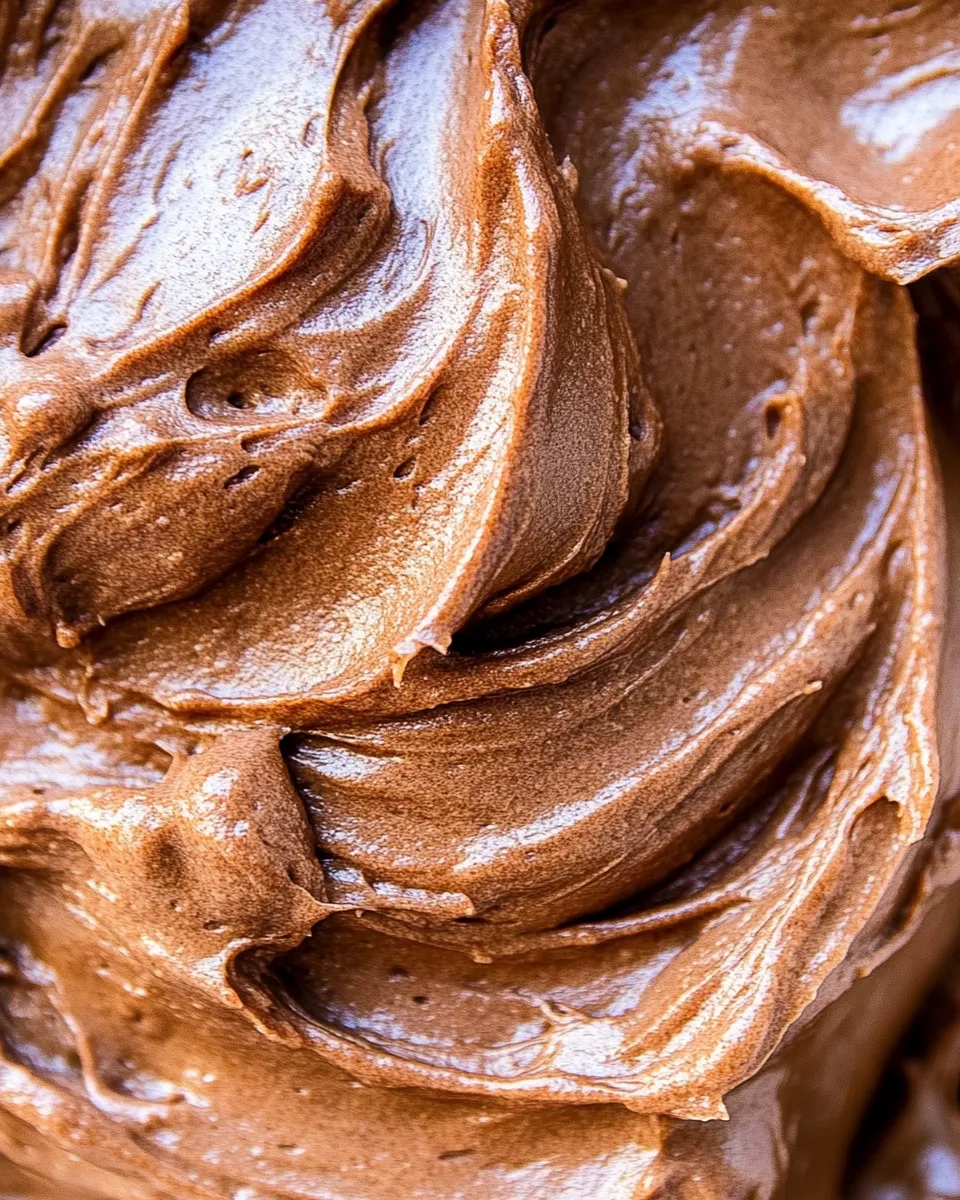 Delicious Chocolate Fudge Frosting shot