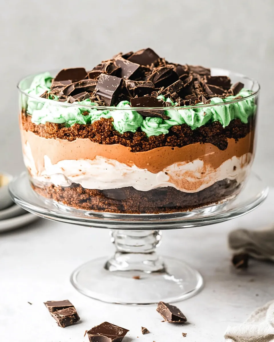 Classic Chocolate Mint Trifle image