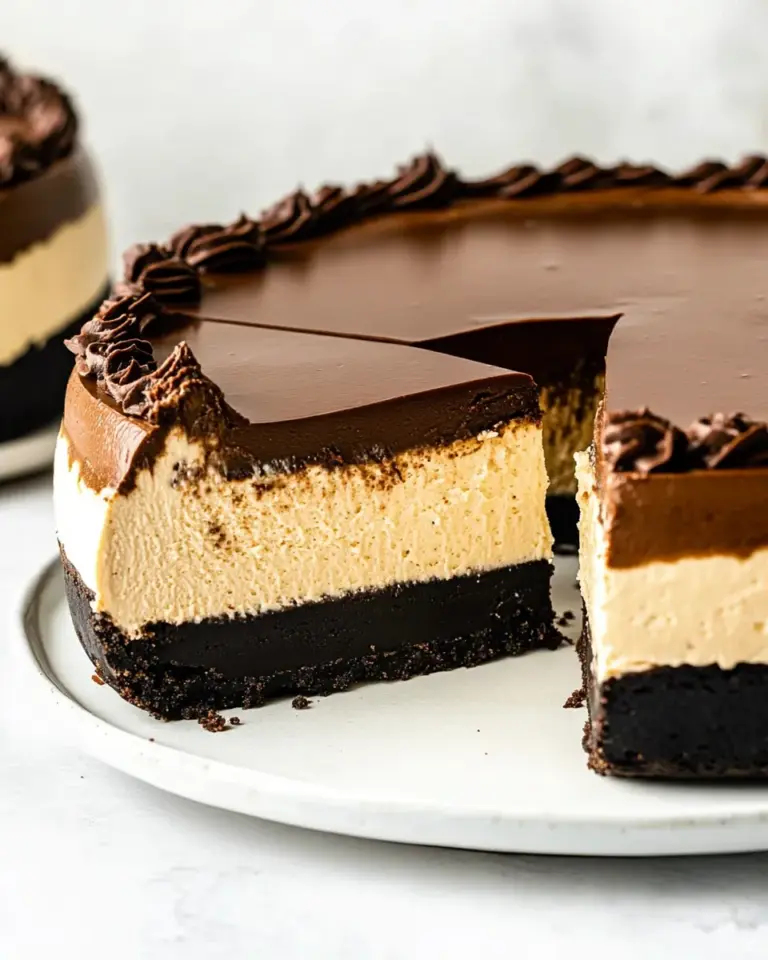 Homemade Chocolate Mousse Cheesecake photo