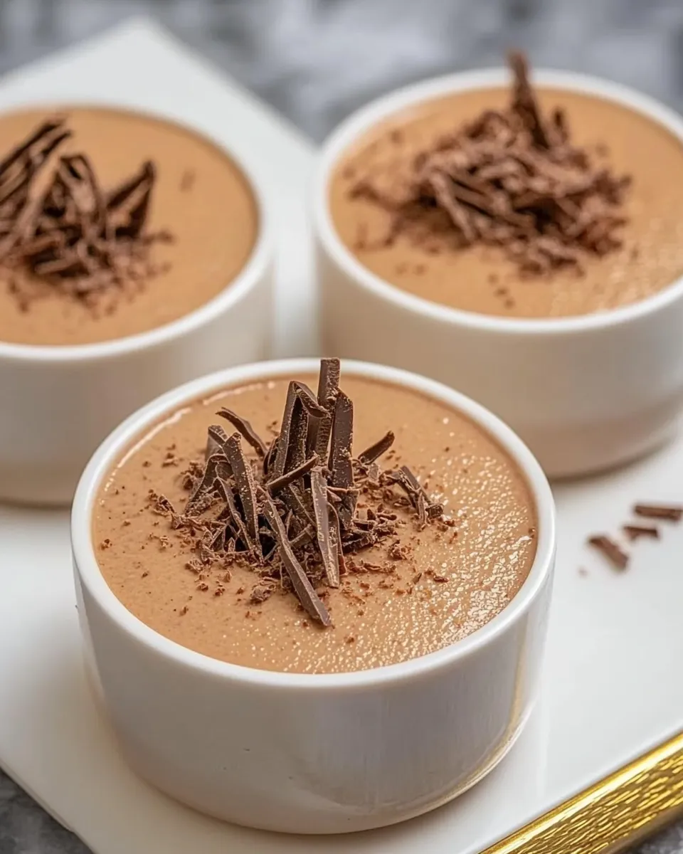 Homemade Chocolate Panna Cotta photo