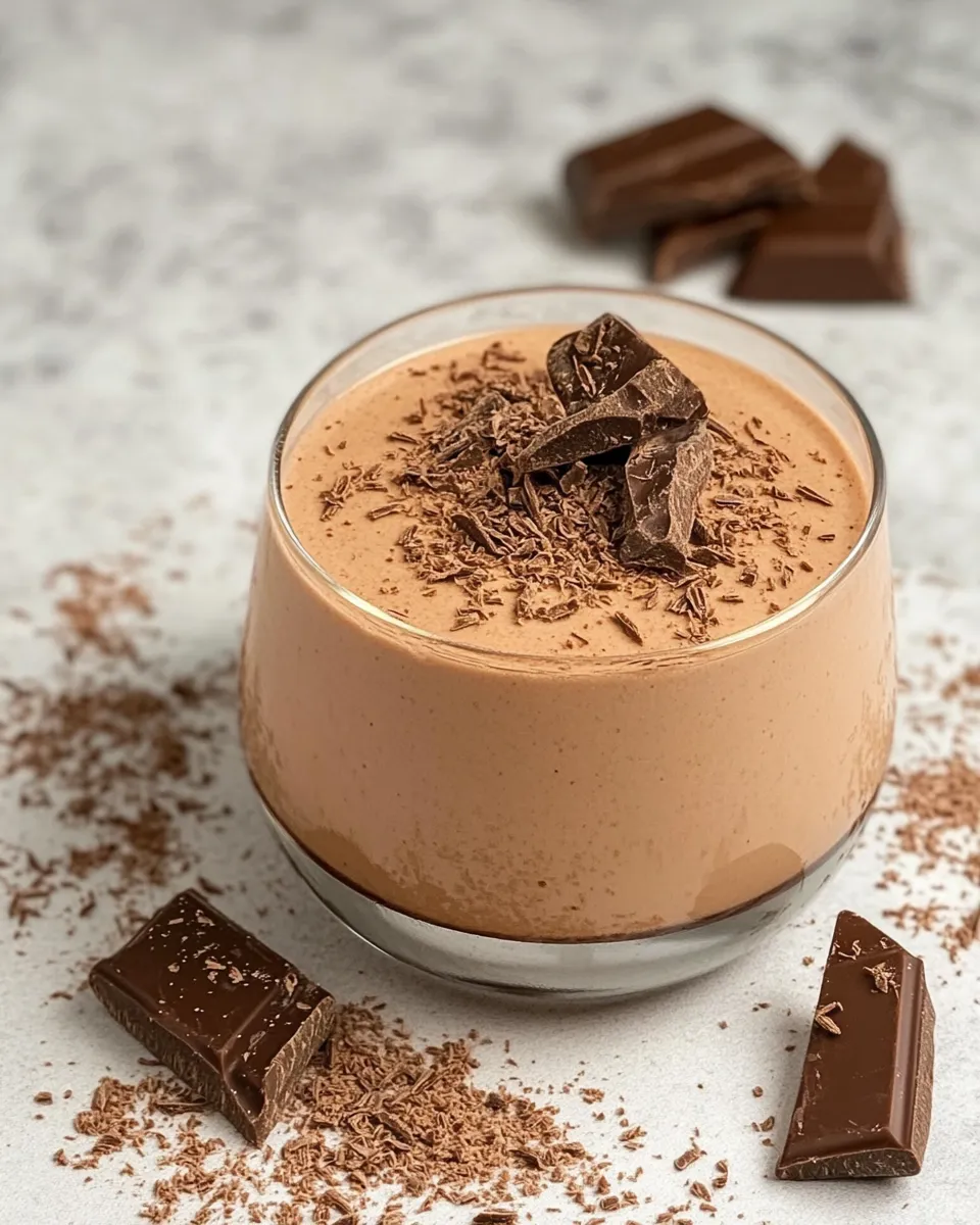 Delicious Chocolate Panna Cotta shot