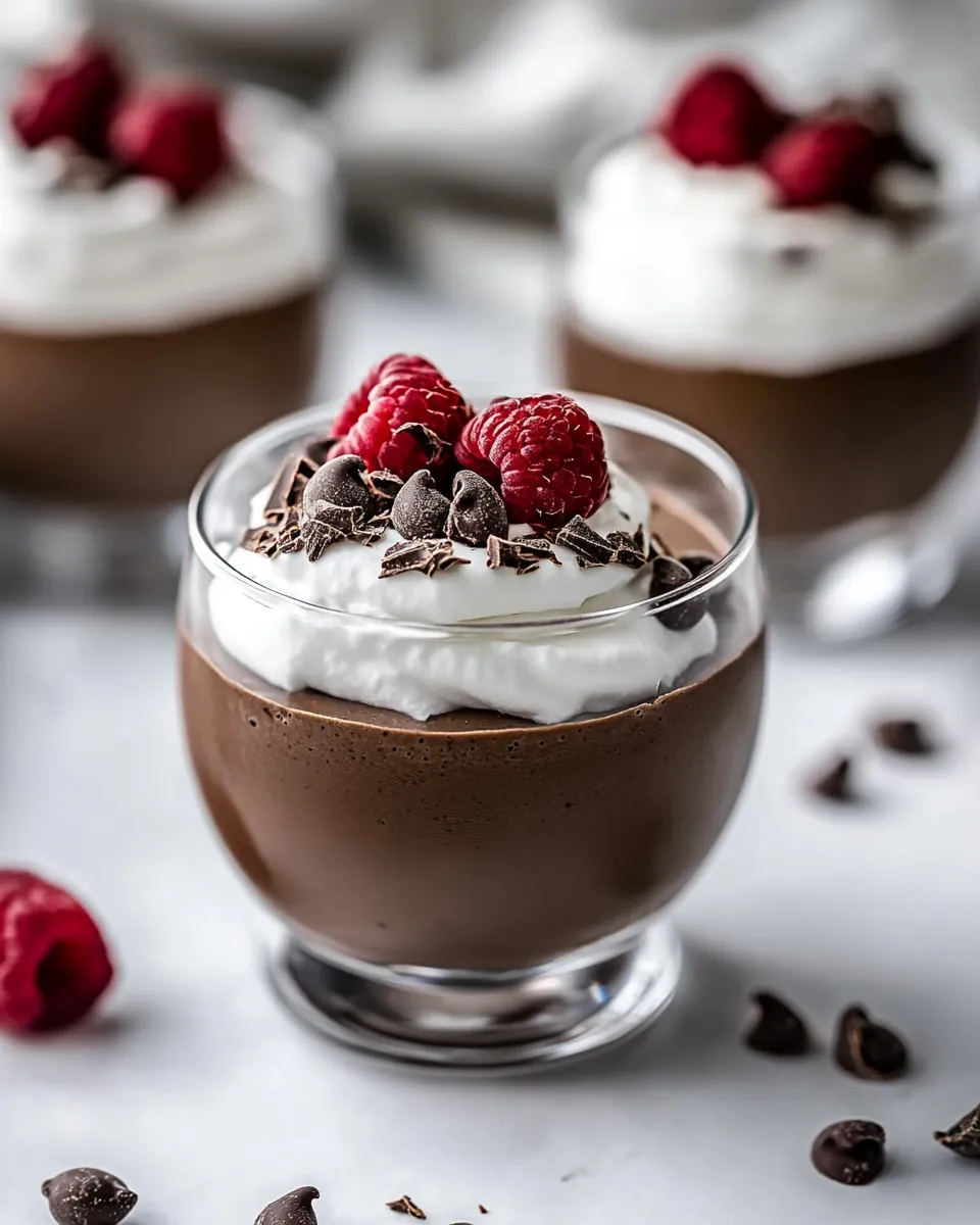 Delicious Chocolate Parfaits shot