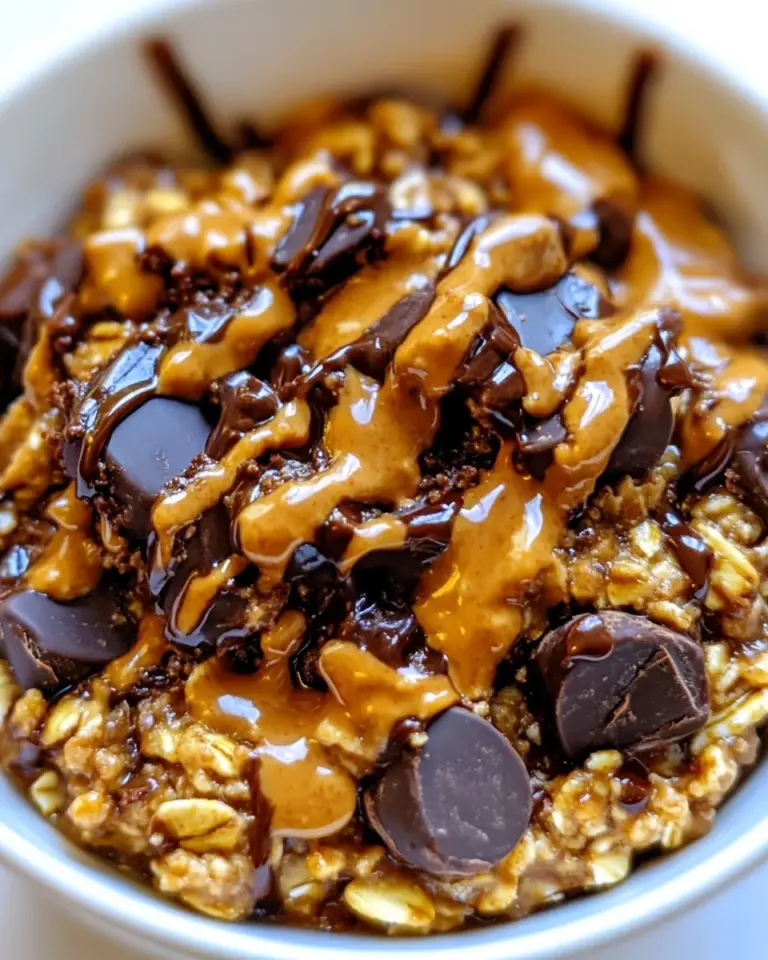 Easy Chocolate Peanut Butter Oatmeal Bowls photo