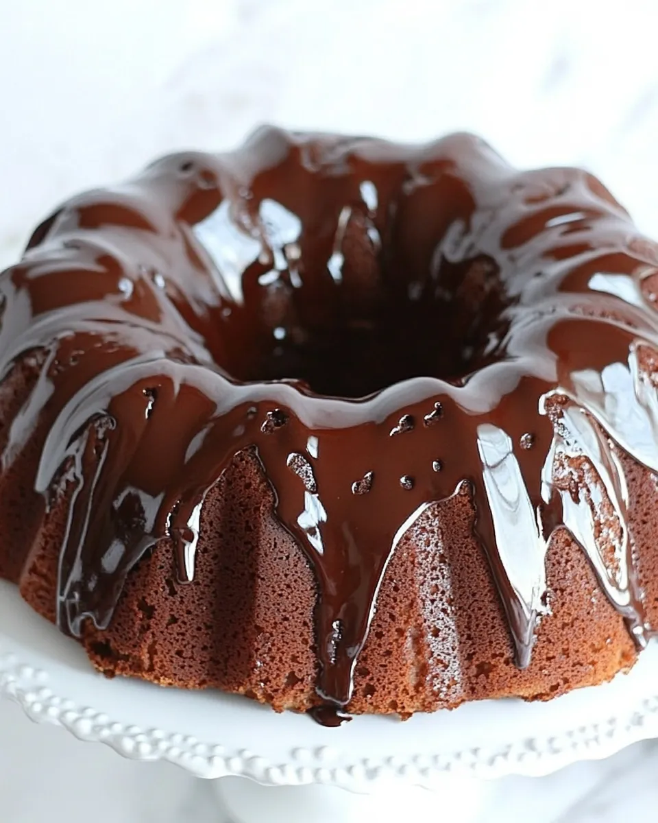 Easy Chocolate Sour Cream Bundt Cake recipe photo