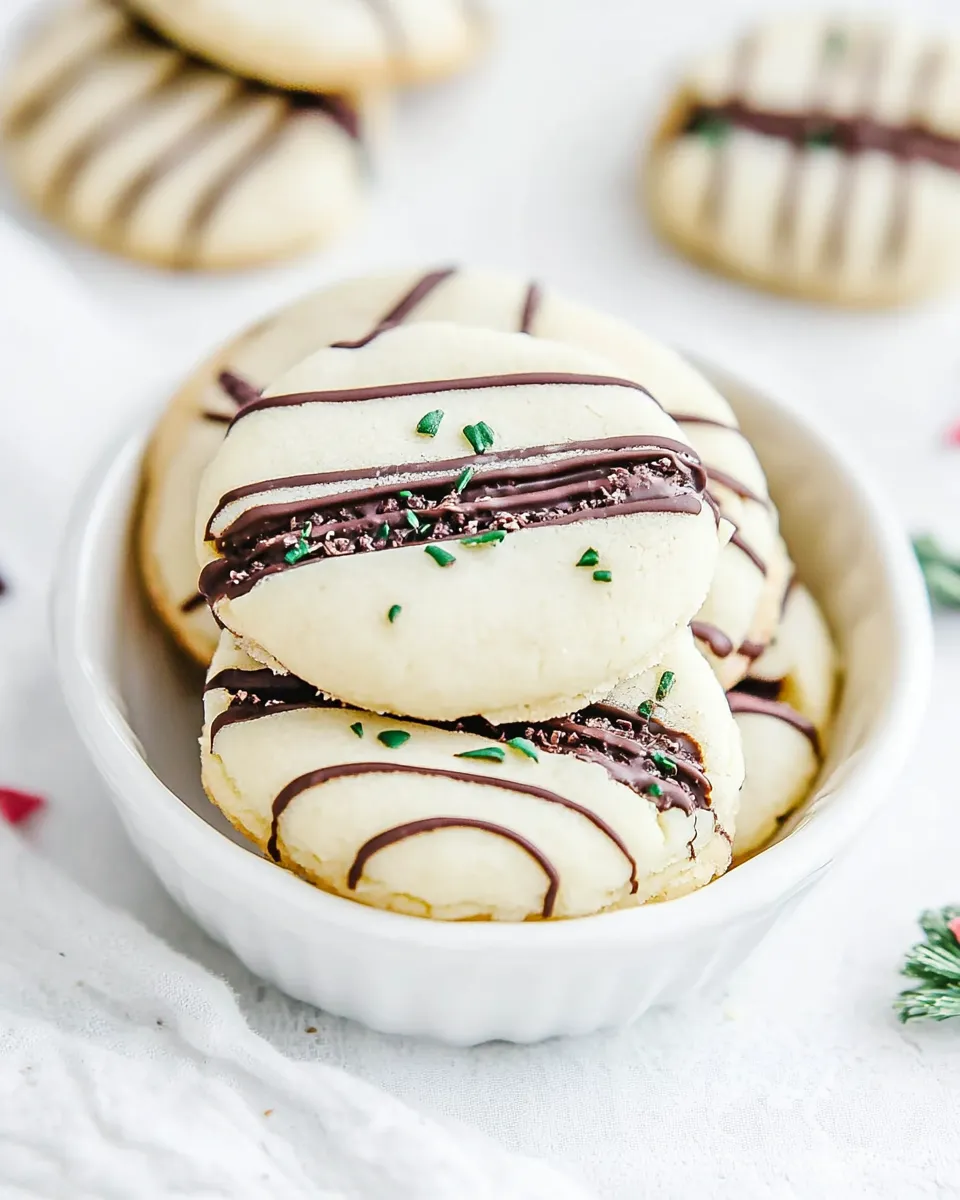 Classic Chocolate Stuffed Shortbread Cookies image