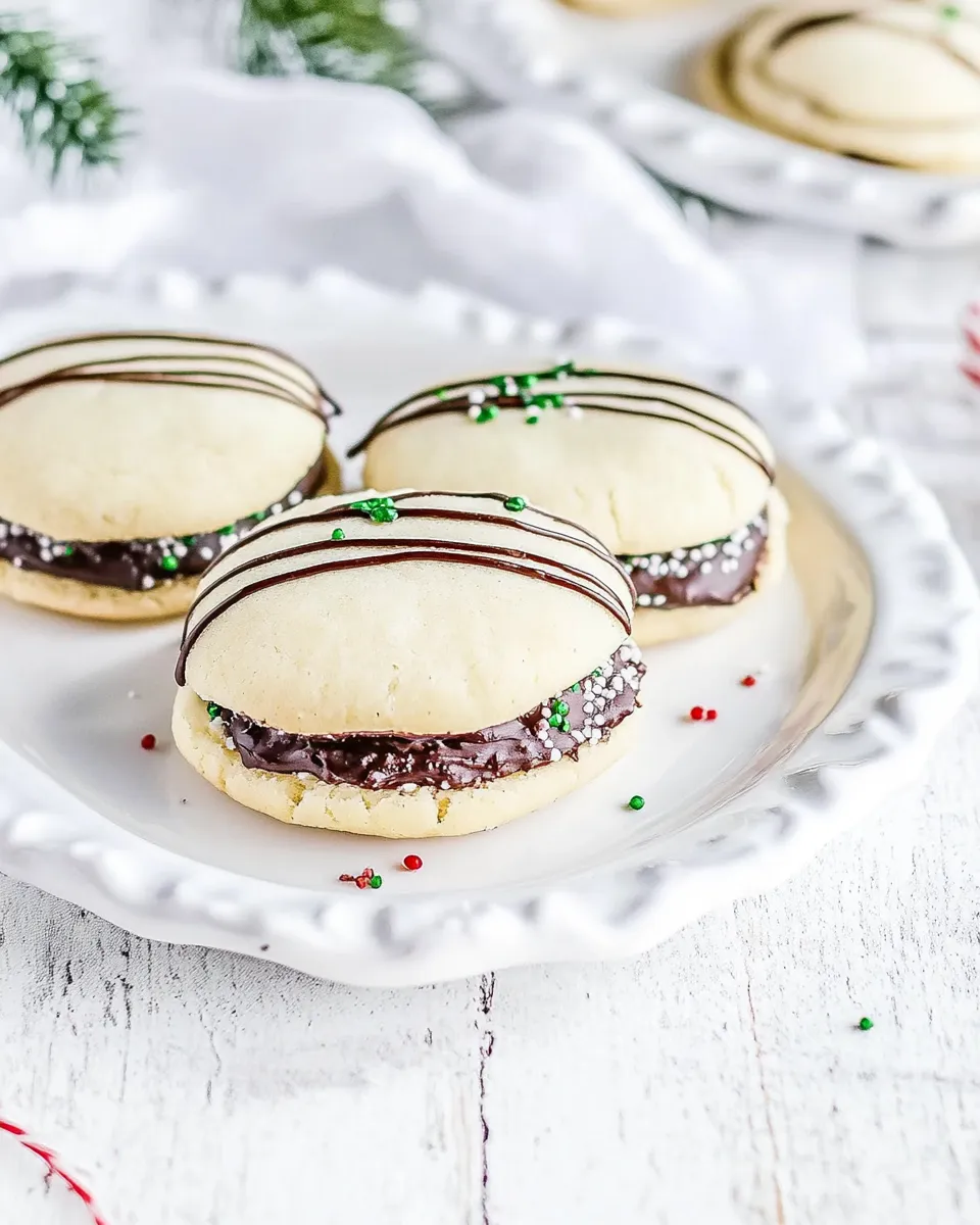 Easy Chocolate Stuffed Shortbread Cookies recipe photo