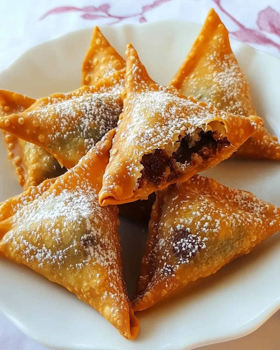 Easy Chocolate Wontons recipe photo