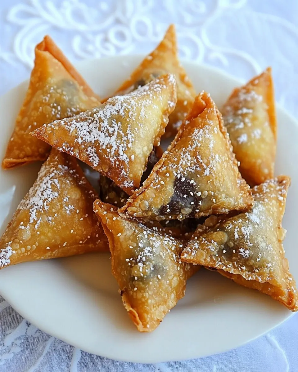 Delicious Chocolate Wontons shot