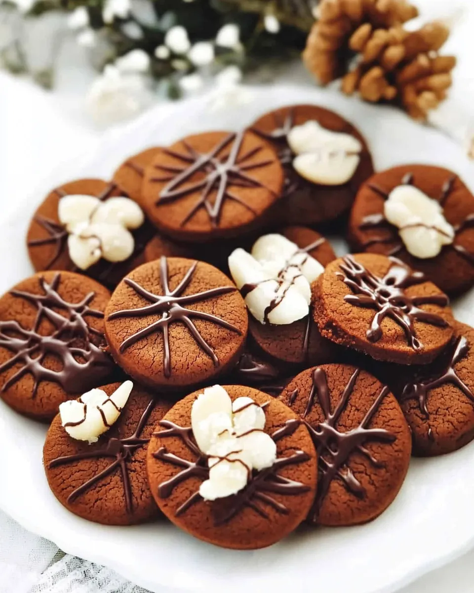 Delicious Chocolate and Ginger Shortbread Cookies shot