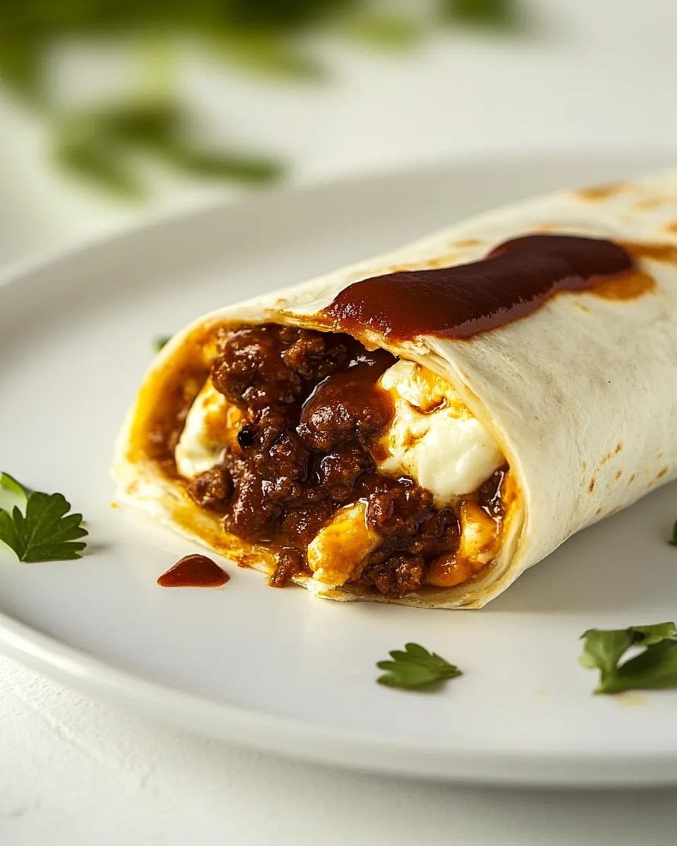 Homemade Chorizo Breakfast Burrito photo