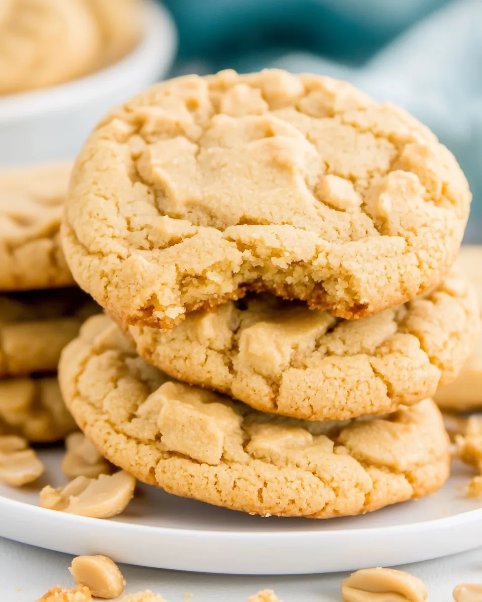 Delicious Chunky, Chewy Peanut Butter Cookies shot