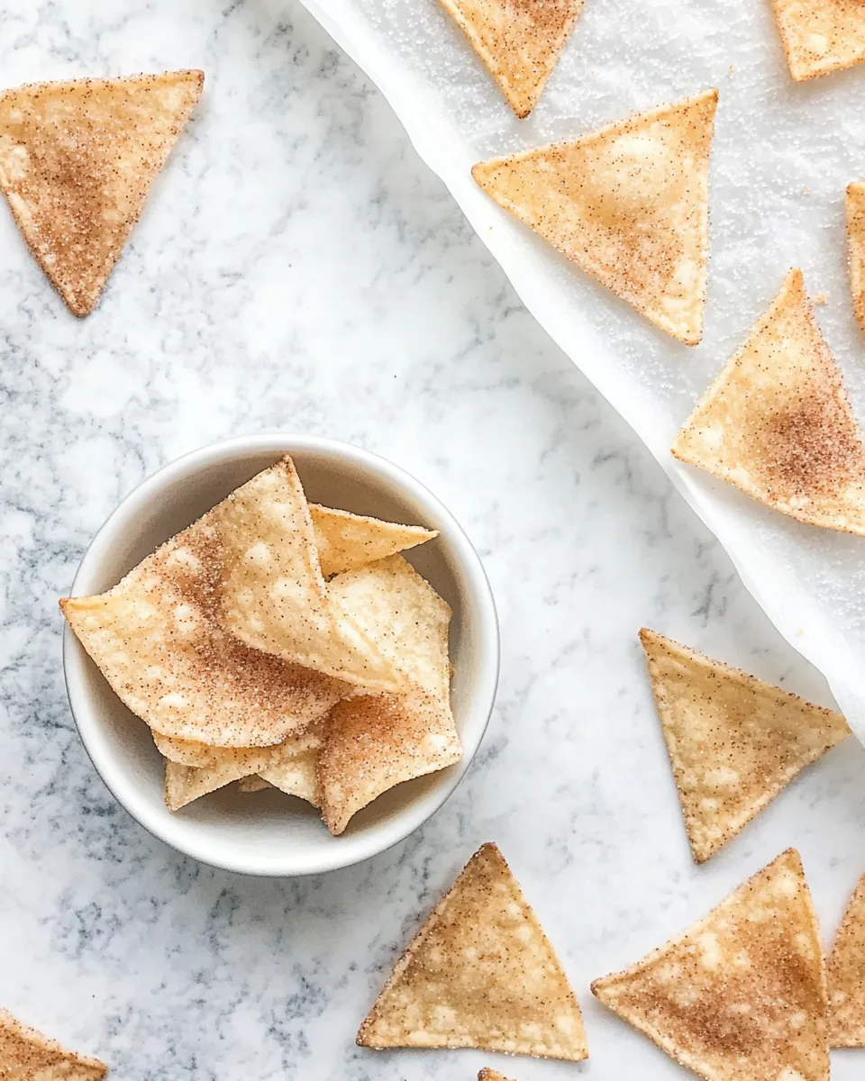 Easy Cinnamon Sugar Tortilla Chips recipe photo