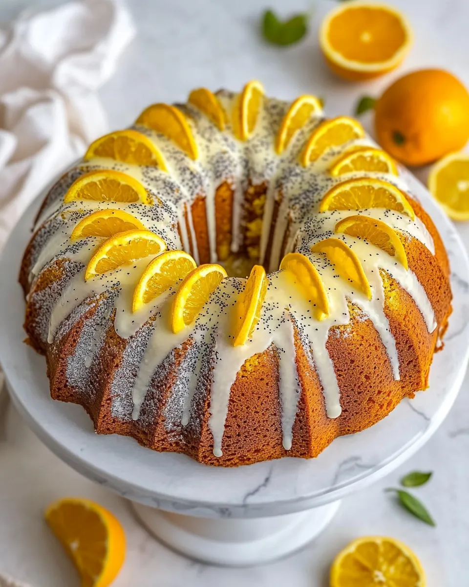 Homemade Citrus Poppy Seed Cake photo