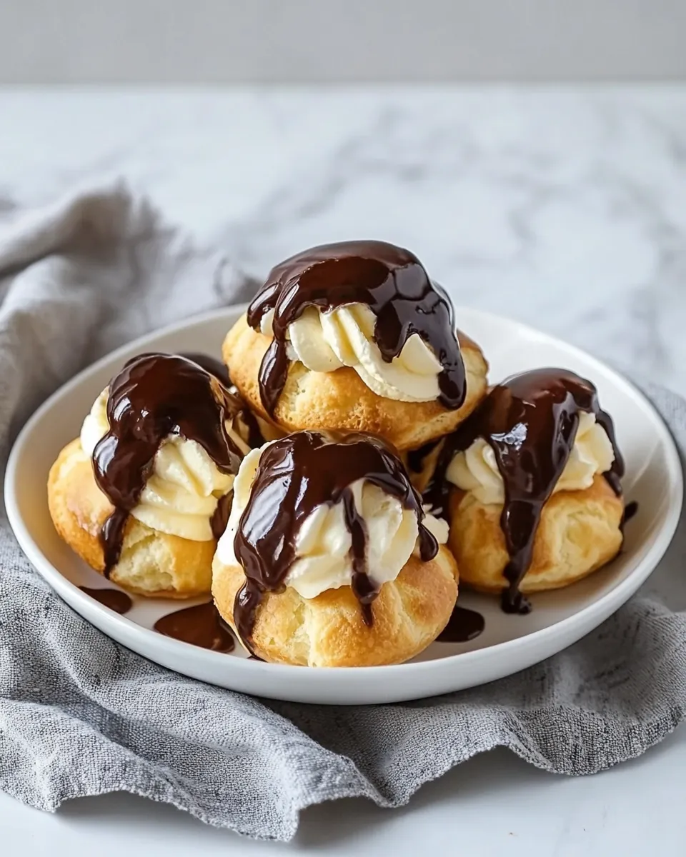 Delicious Classic French Profiteroles recipe photo