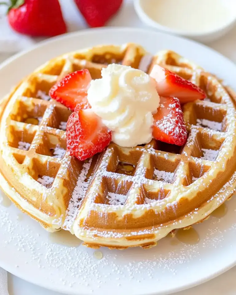 Homemade Classic Waffle Recipe photo