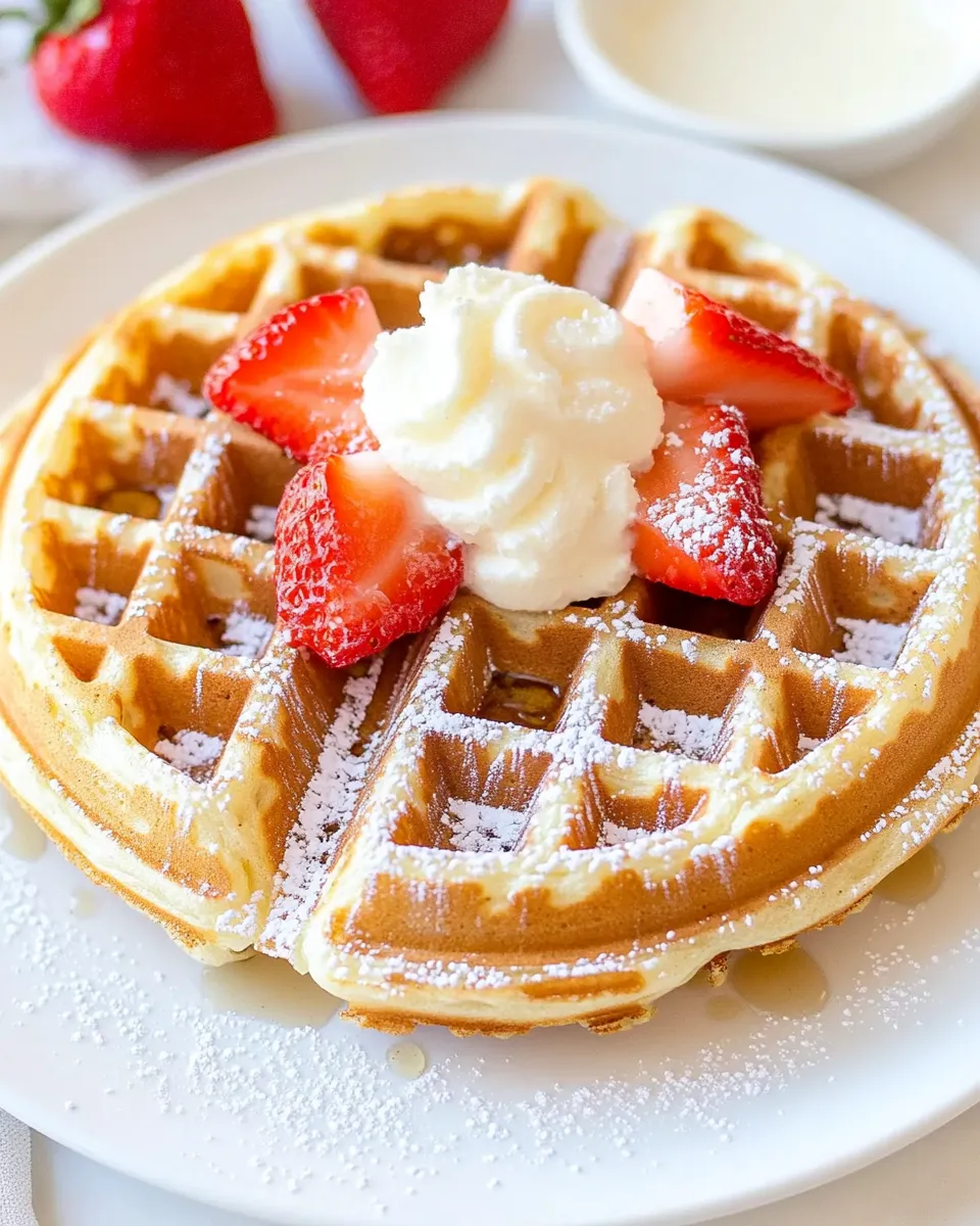 Homemade Classic Waffle Recipe photo