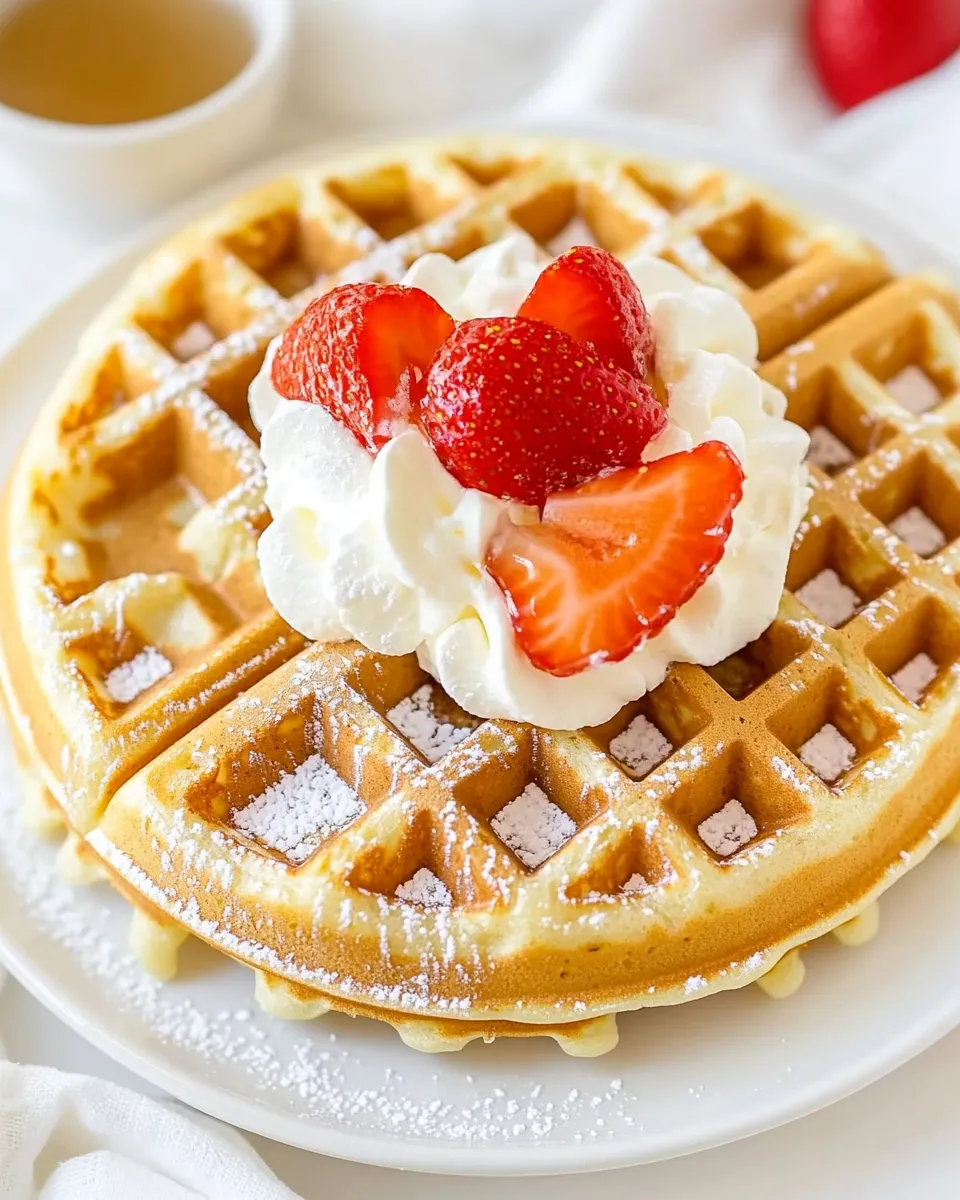 Delicious Classic Waffle Recipe shot