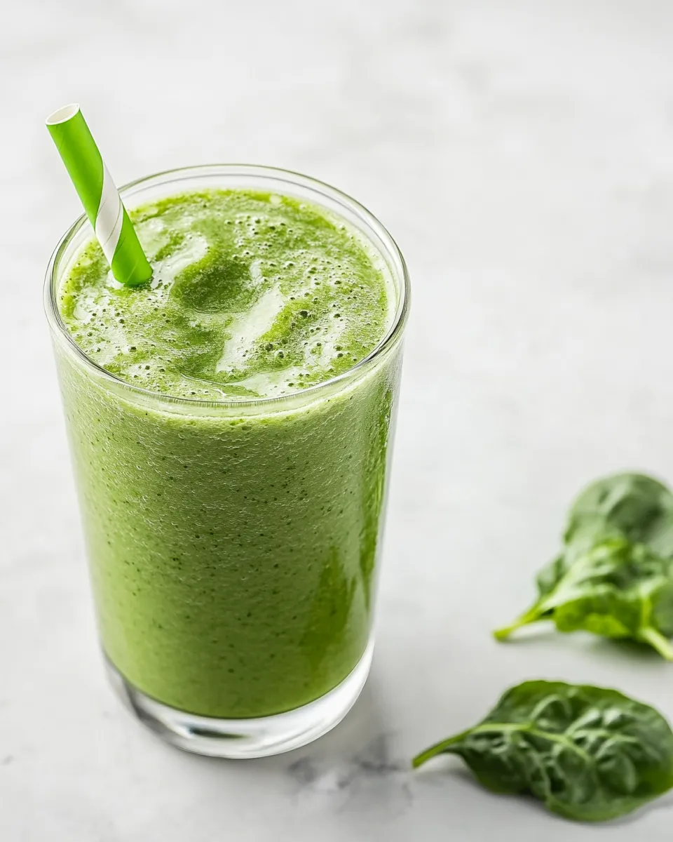 Easy Coconut Banana Green Smoothie recipe photo