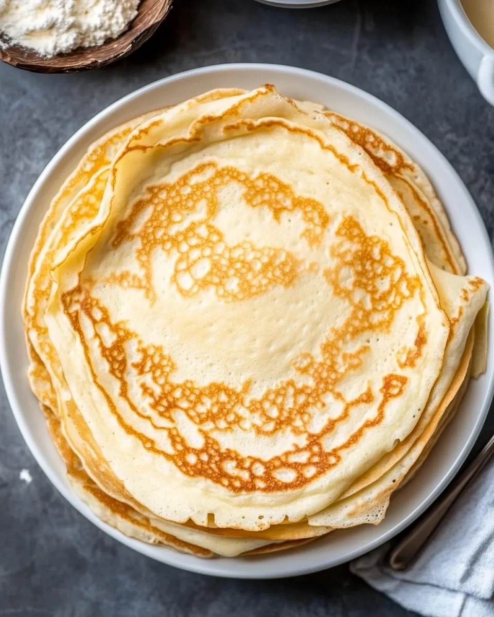 Easy Coconut Flour Crepes recipe photo