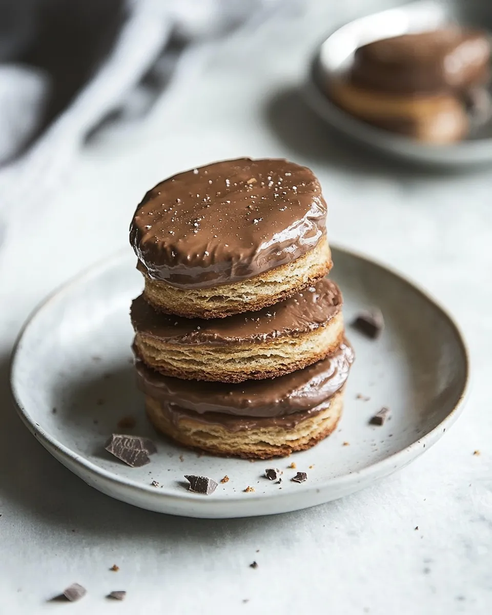 Homemade Coffee, chocolate & Nutella biscuit sandwiches photo