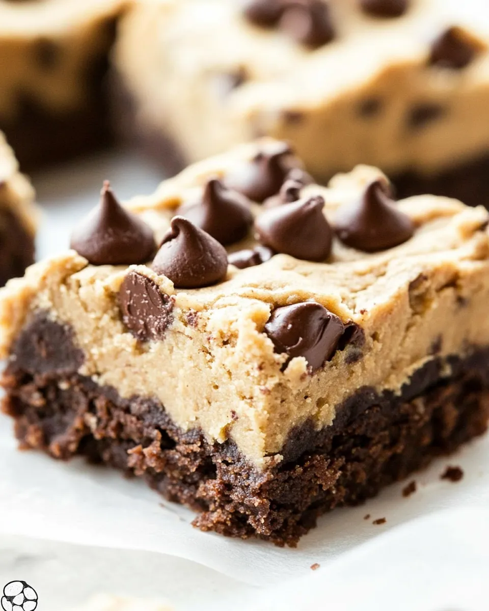 Delicious Cookie Dough Brownies image