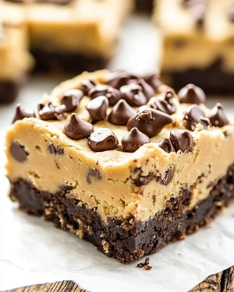 Classic Cookie Dough Brownies recipe photo