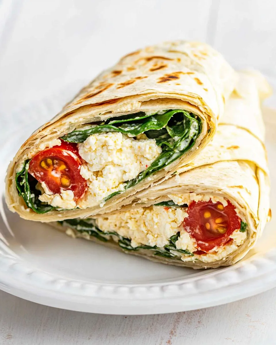 Delicious Copycat Starbucks Spinach Feta Wrap recipe image