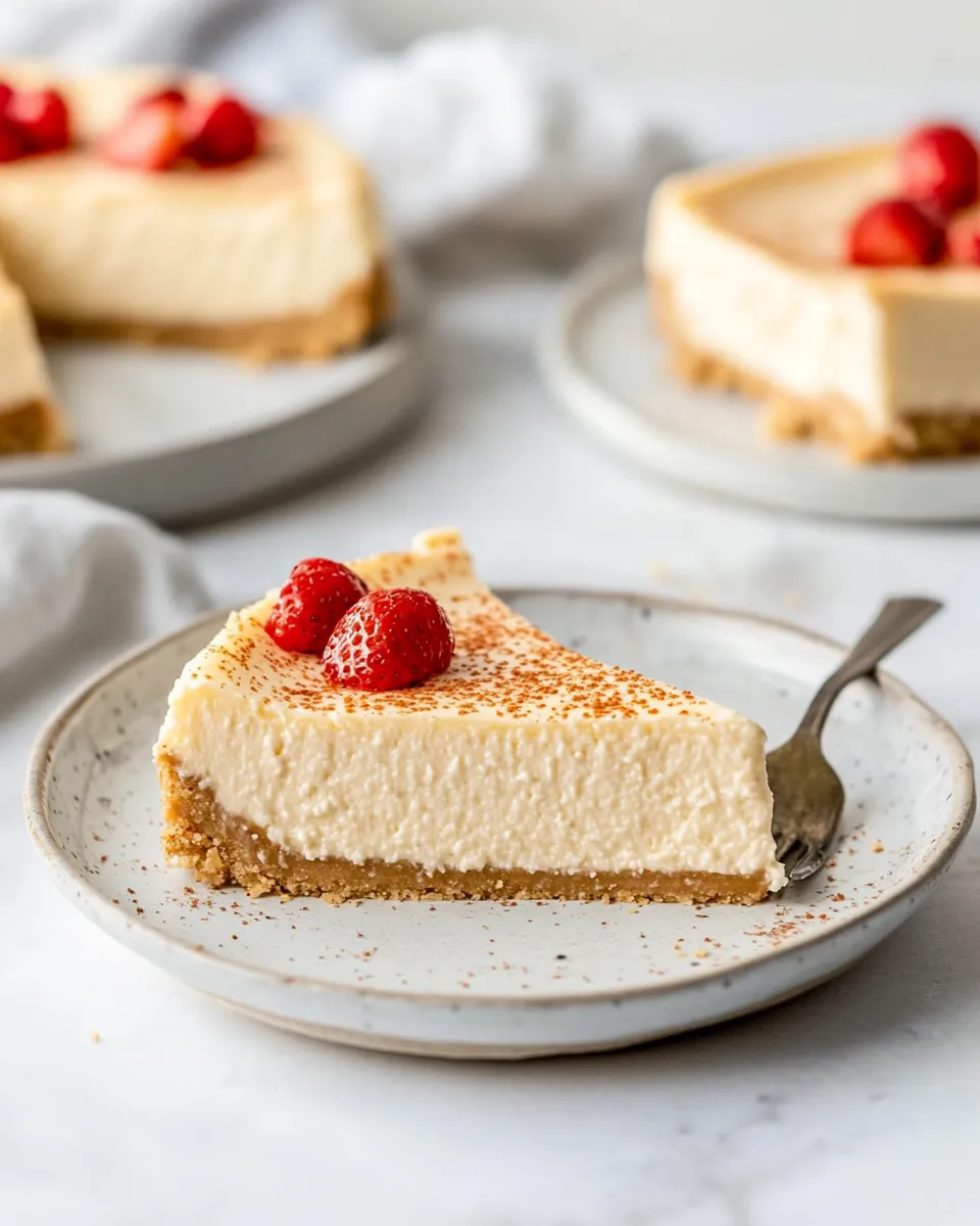 Homemade Cottage Cheese Cheesecake photo
