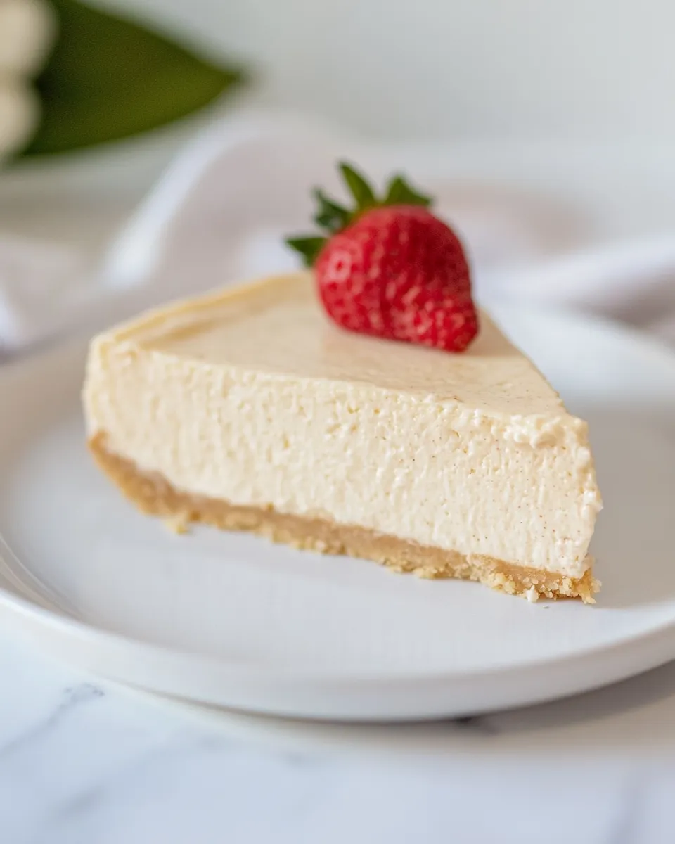 Classic Cottage Cheese Cheesecake image