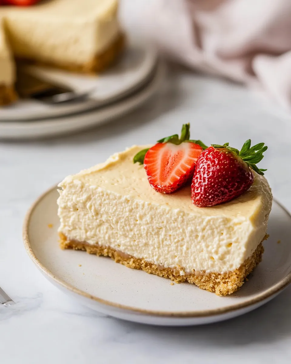 Easy Cottage Cheese Cheesecake recipe photo