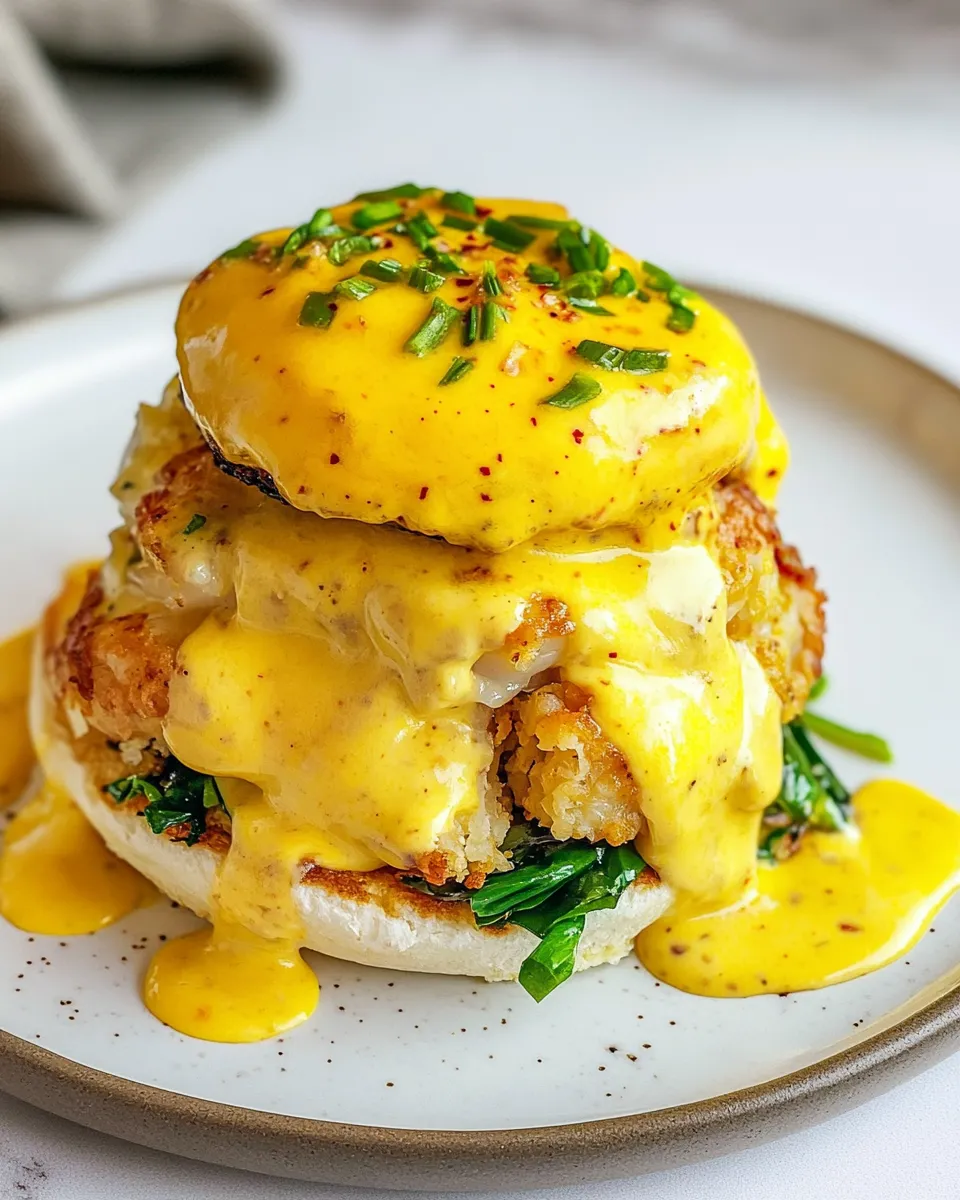 Easy Crab Cake Benedict recipe photo