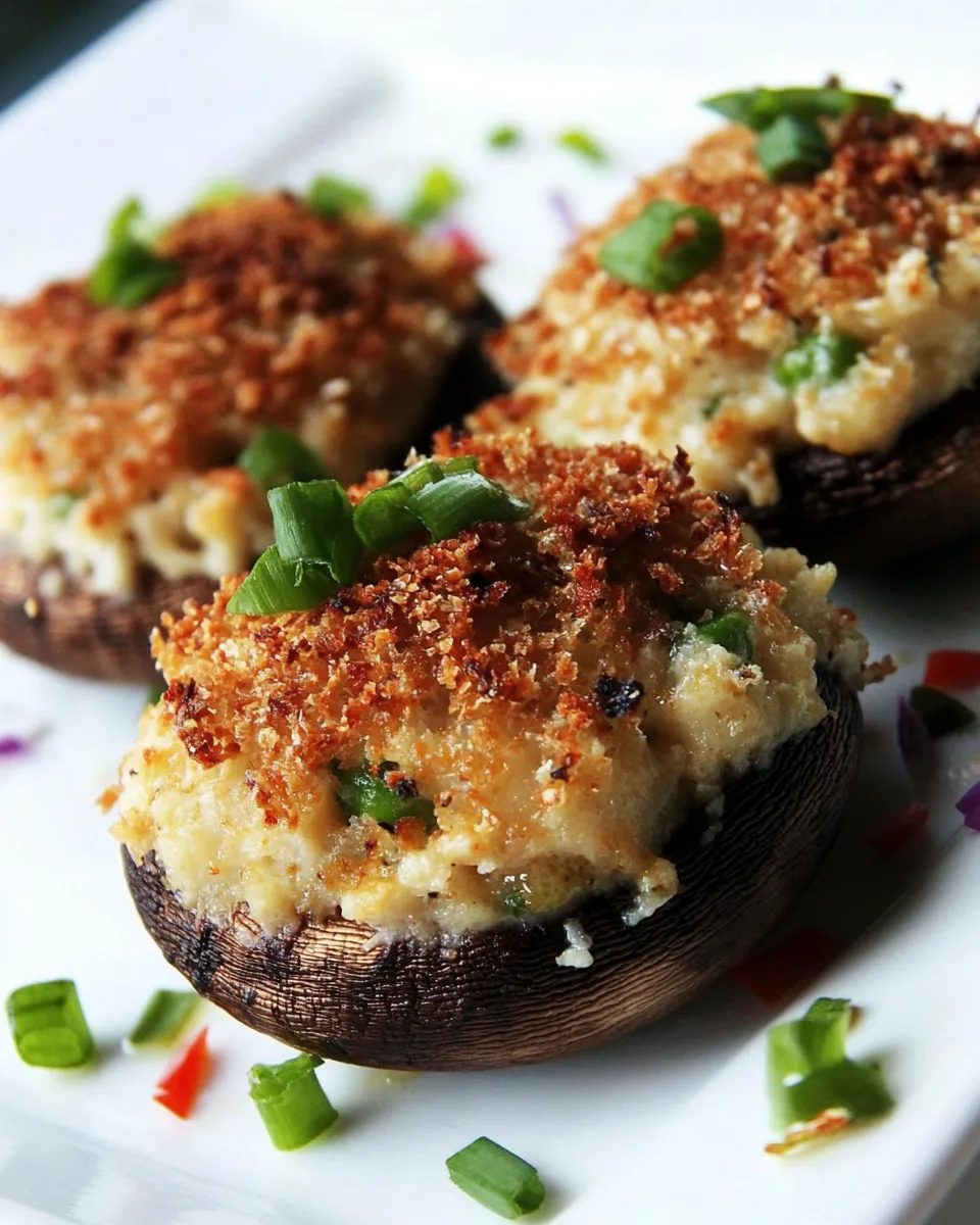 Easy Crab Stuffed Mushrooms Recipe photo