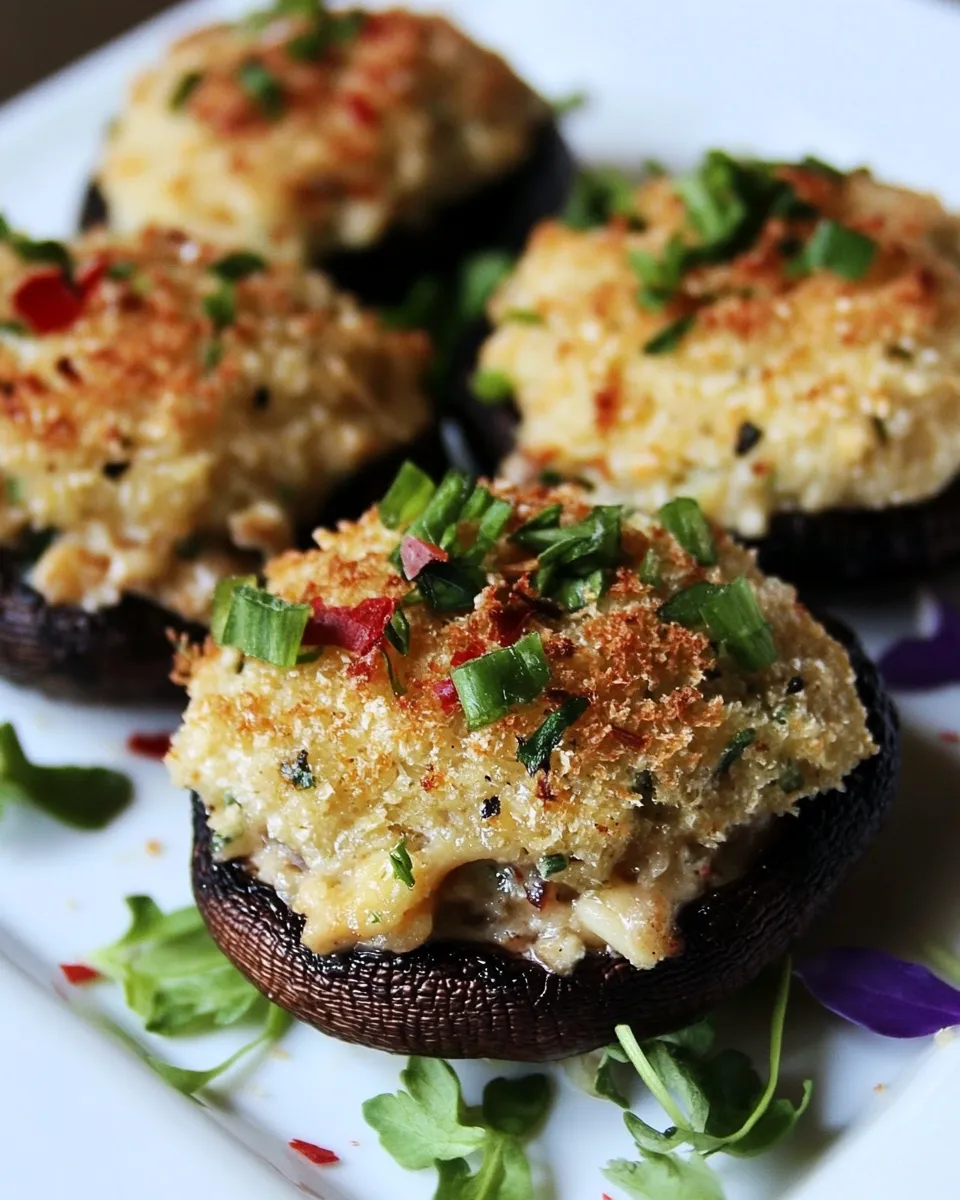 Classic Crab Stuffed Mushrooms Recipe shot