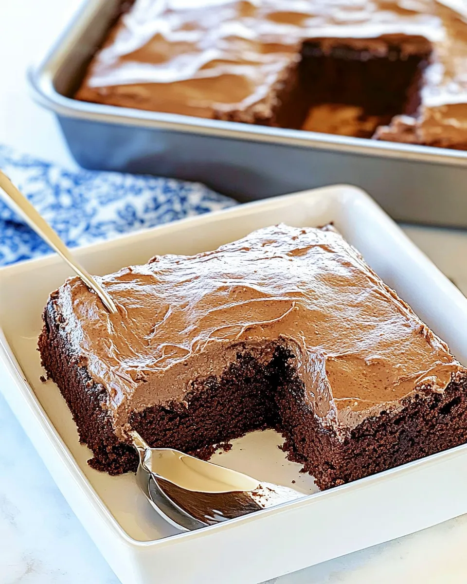 Delicious Cracker Barrel Double Chocolate Fudge Coca-Cola Cake shot