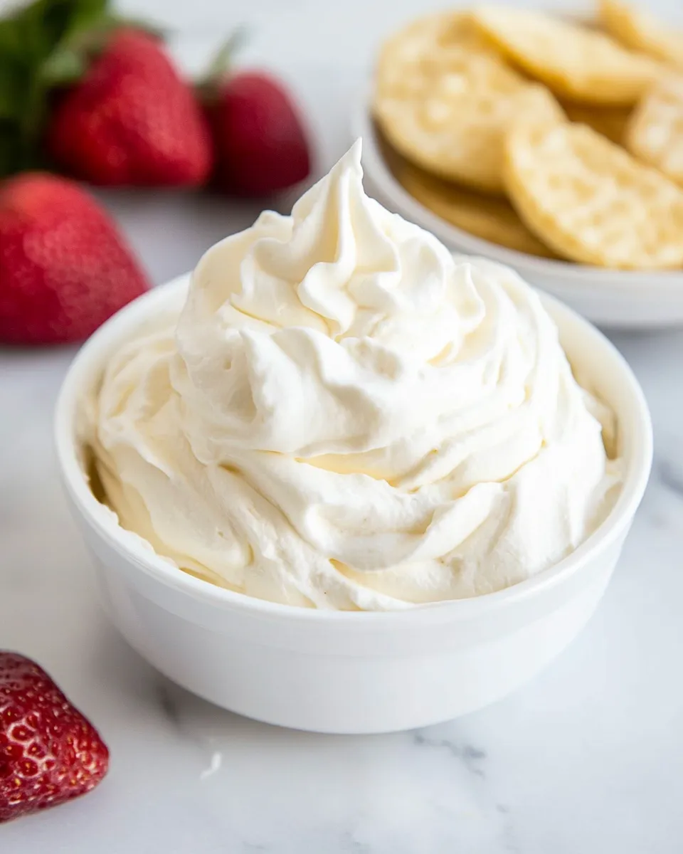 Delicious Cream Cheese Whipped Cream shot