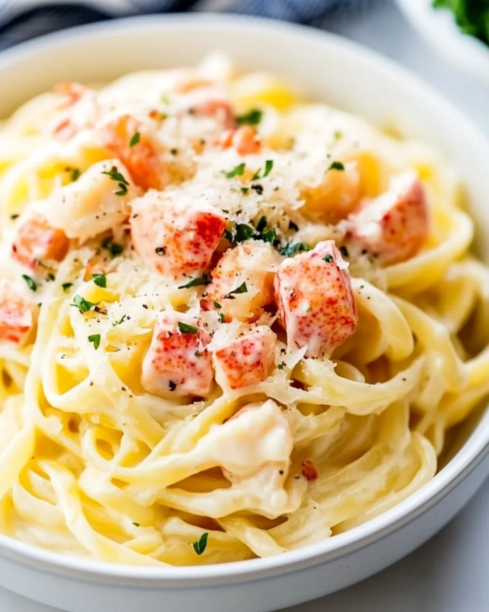 Homemade Creamy Lobster Pasta photo
