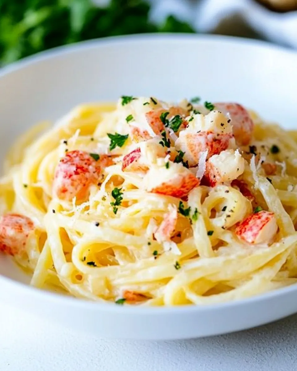 Classic Creamy Lobster Pasta image