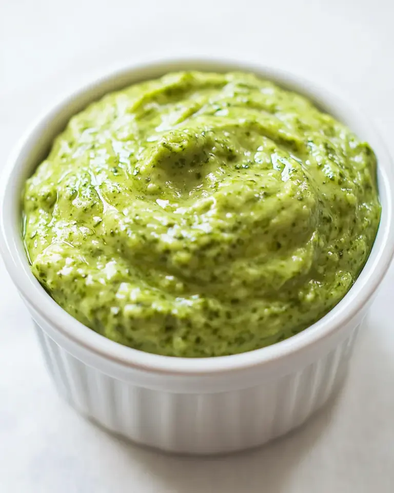 Homemade Creamy Pesto Sauce photo