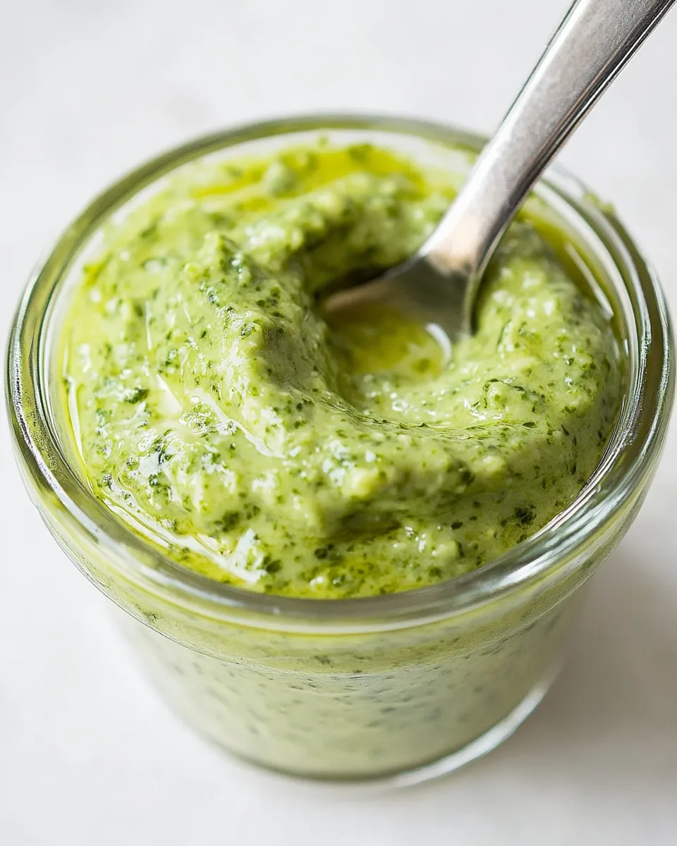 Easy Creamy Pesto Sauce recipe photo