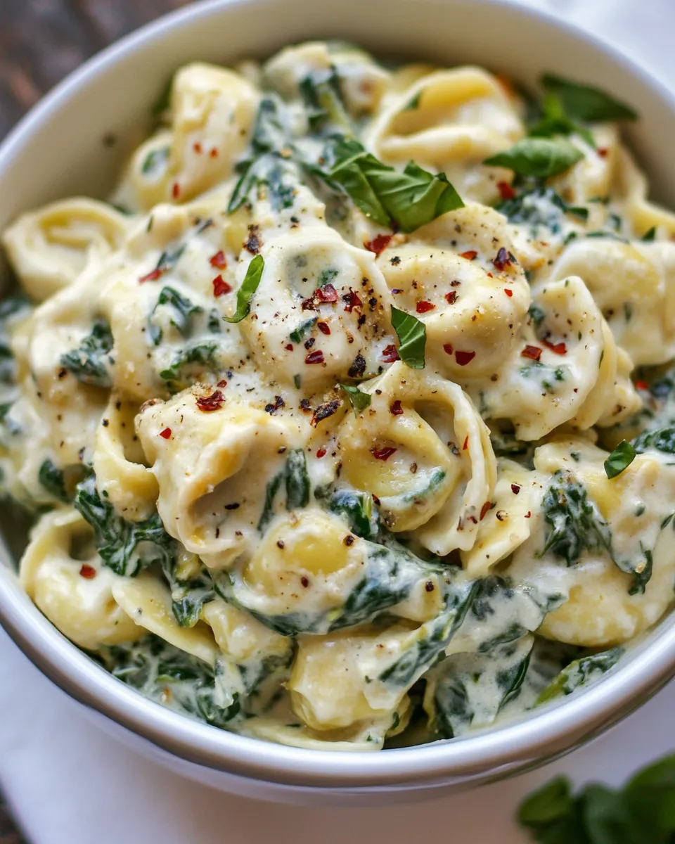Classic Creamy Spinach Artichoke Tortellini image