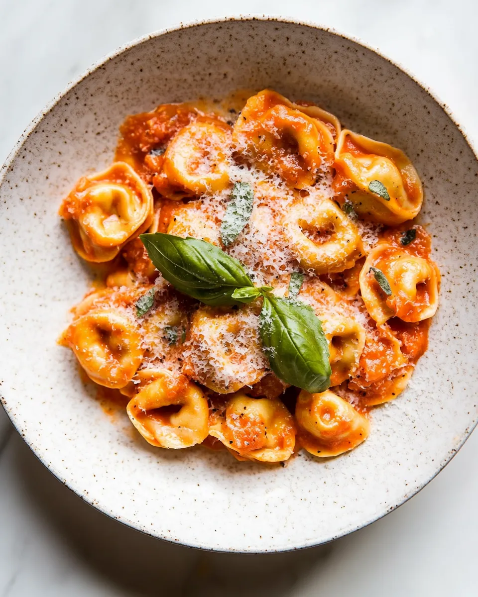 Homemade Creamy Tomato Tortellini (One Pan) photo