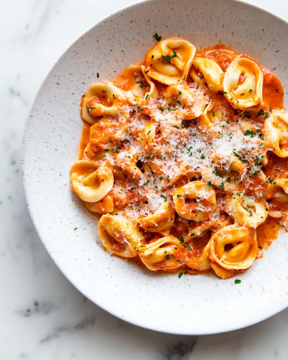 Delicious Creamy Tomato Tortellini (One Pan) recipe photo