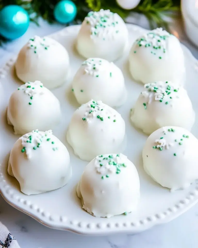 Homemade Creme de Menthe Truffles photo