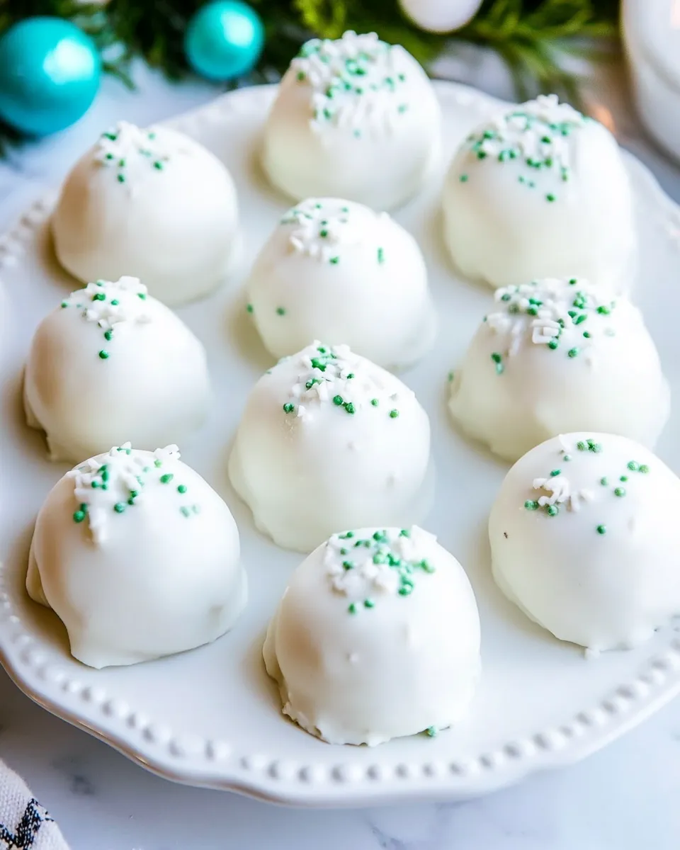 Homemade Creme de Menthe Truffles photo