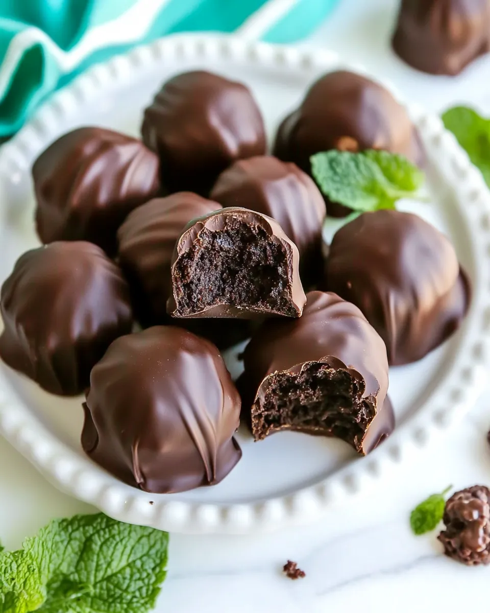 Classic Creme de Menthe Truffles image