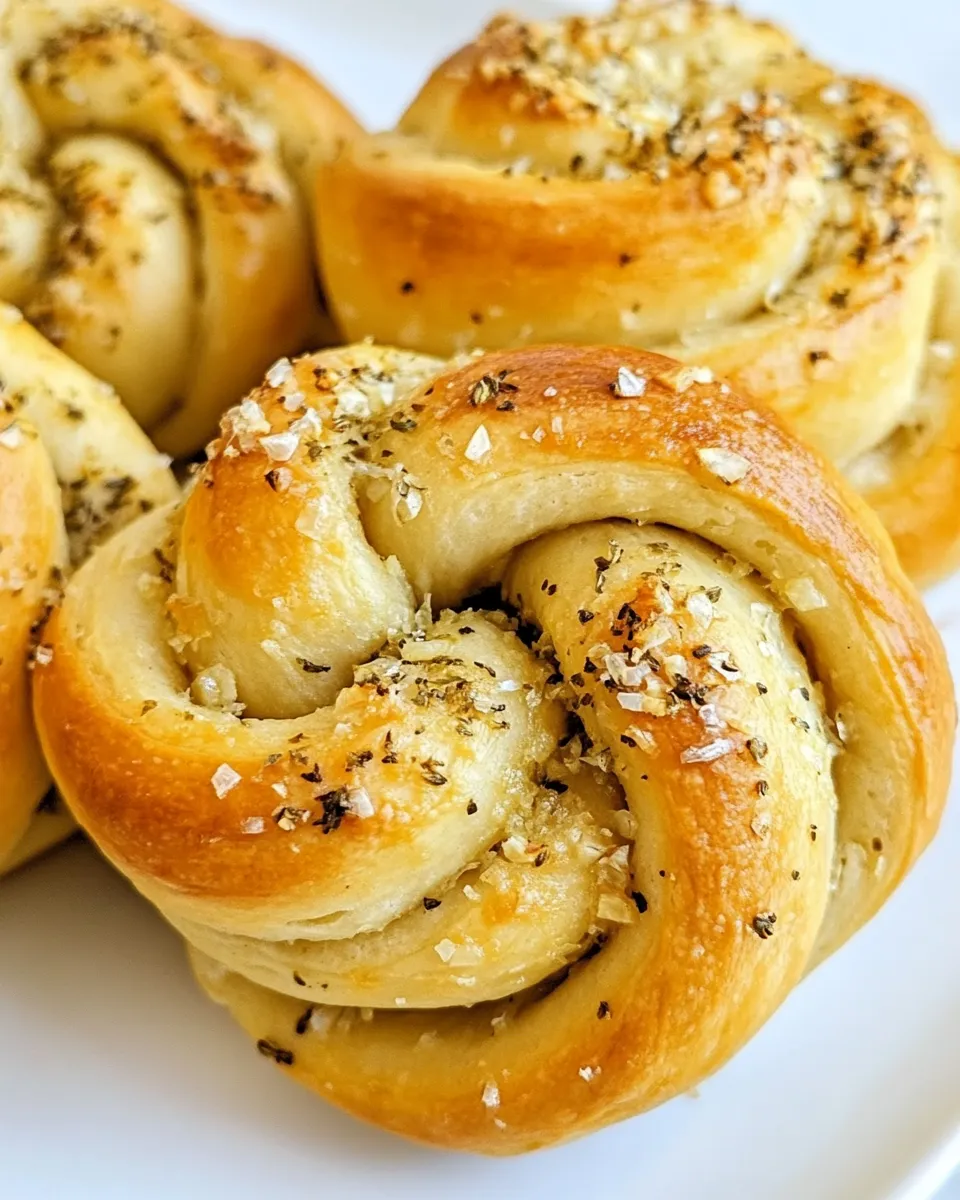 Easy Crescent Roll Garlic Knots photo