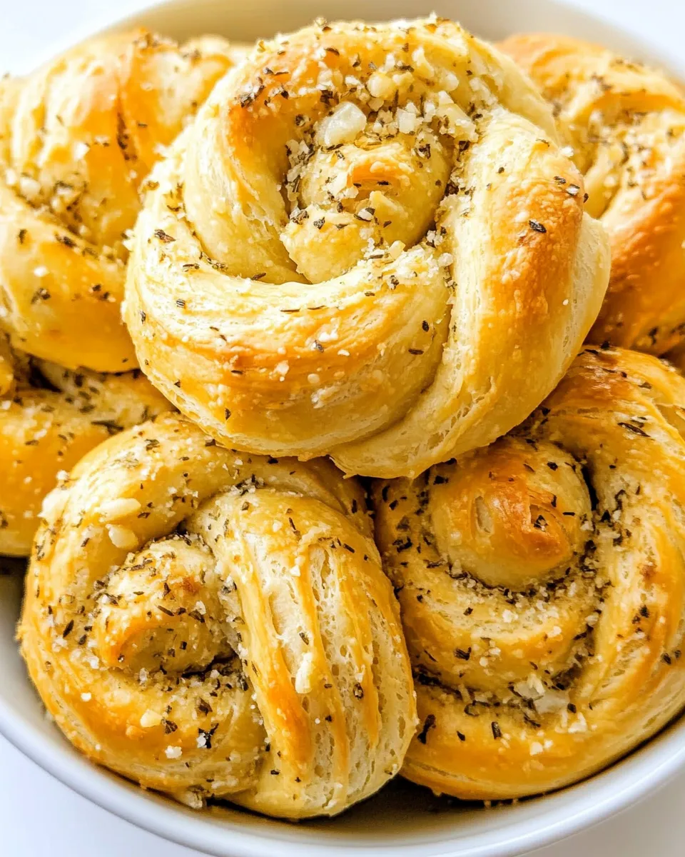Delicious Crescent Roll Garlic Knots image